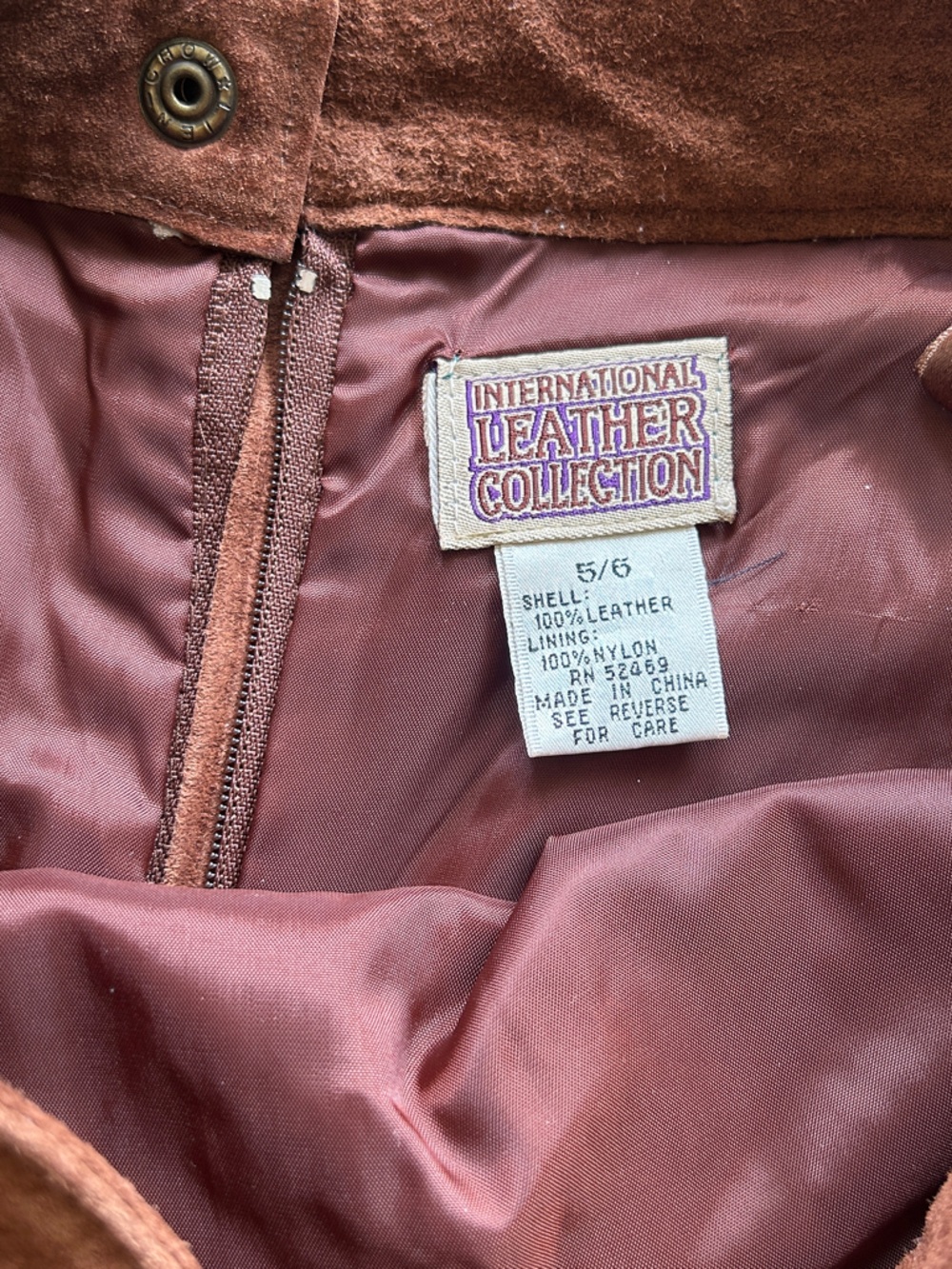 Vintage Suede Pencil Skirt - Picture 2 of 5